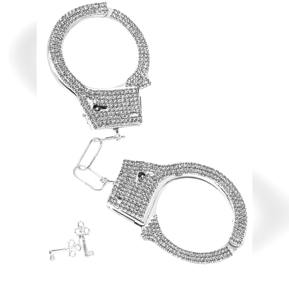 * Fashion Nova Blinged Out Costume Handcuffs (for Halloween or Fun)